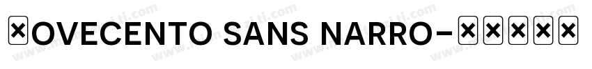 Novecento sans narro字体转换